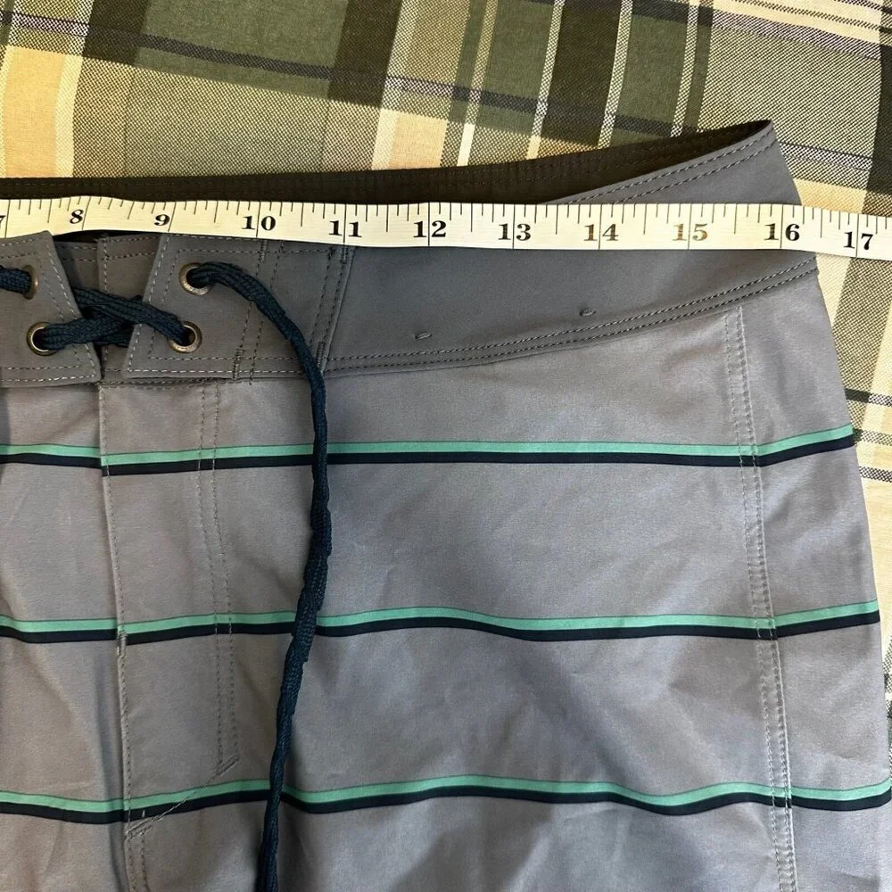 Patagonia Board Shorts Mens 30 Hydropeak Outdoor Striped Beach Stretch Swim Surf